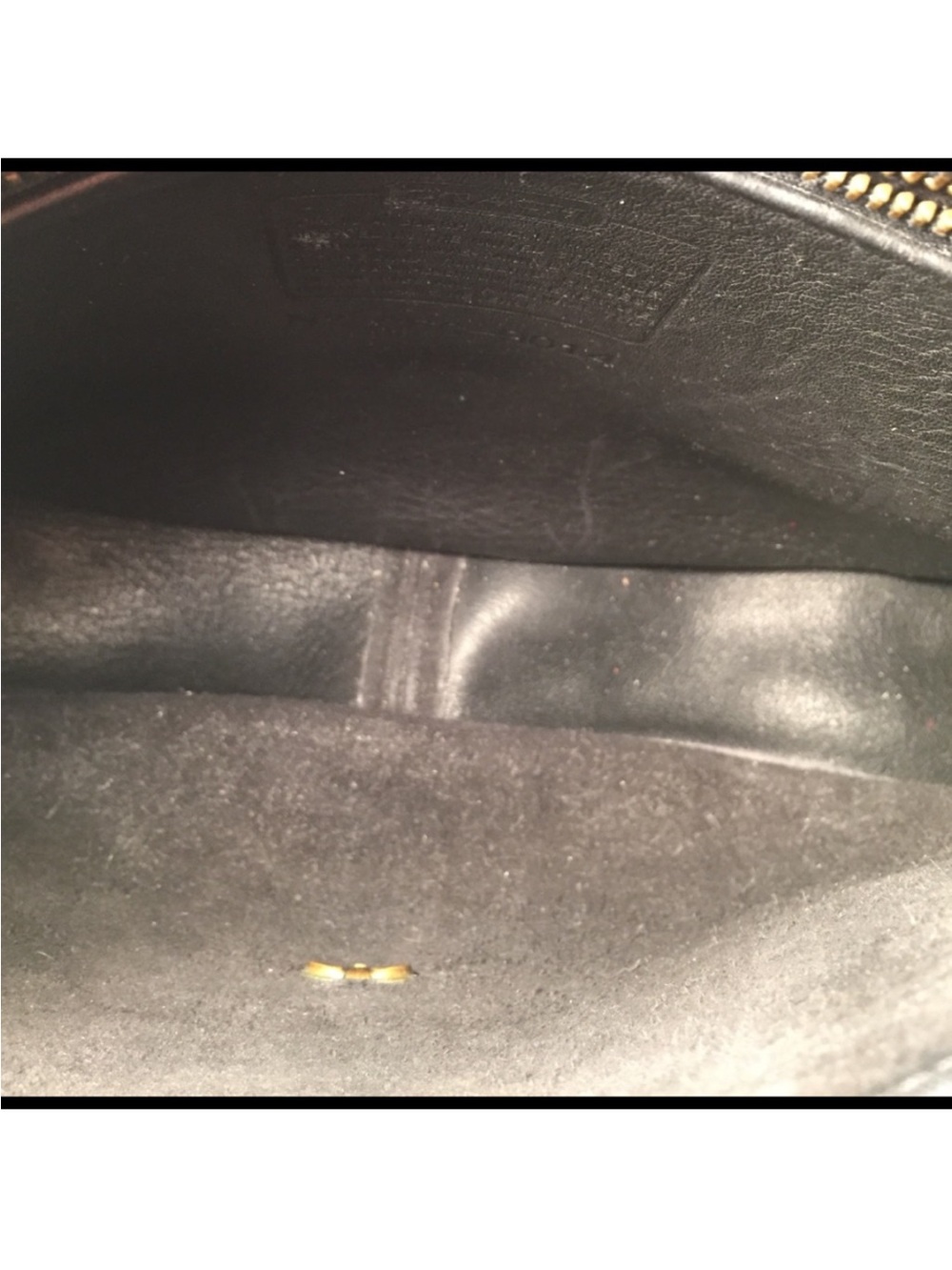Coach Black Suede and Leather Hippie Crescent Saddle Shoulder Bag - Picture 6 of 7